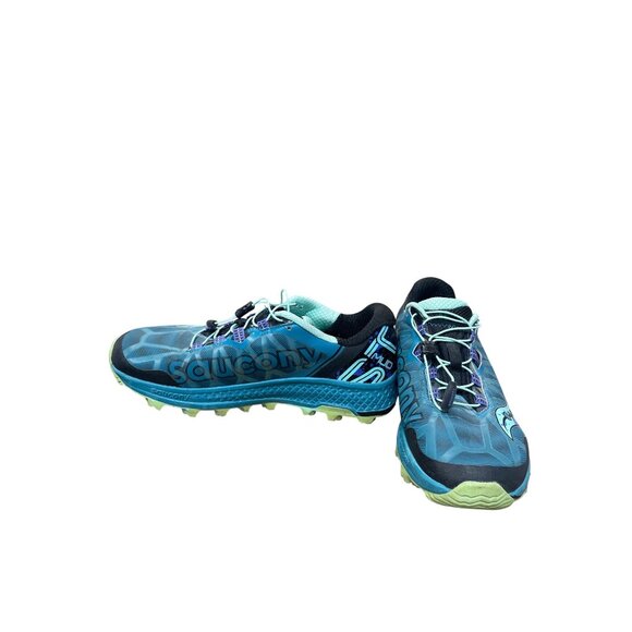 Saucony Everun Mud womans teal blue hiking trail sneakers Sz 11 SKU 9606 - Picture 2 of 13